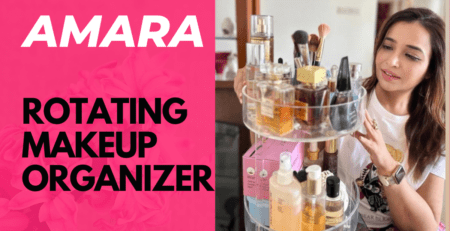 rotating makeup organizer